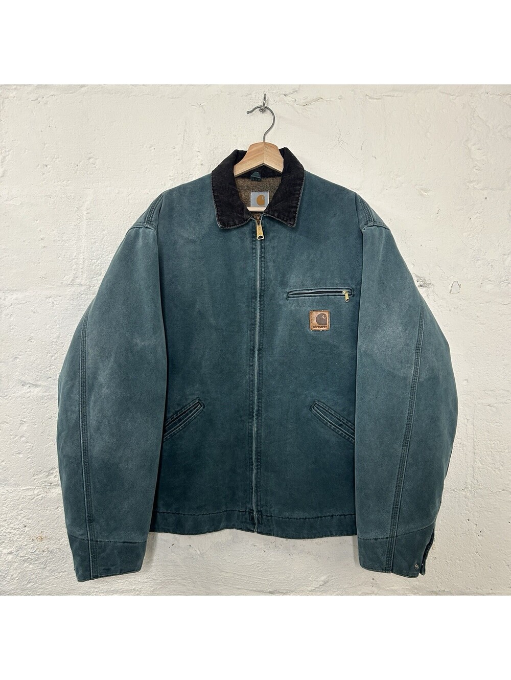 Vintage Carhartt Wool-Lined Detroit Jacket “Hunter Green”